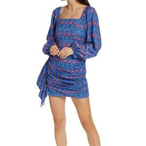 Rhode Mina Floral-Print Mini Dress Size Large